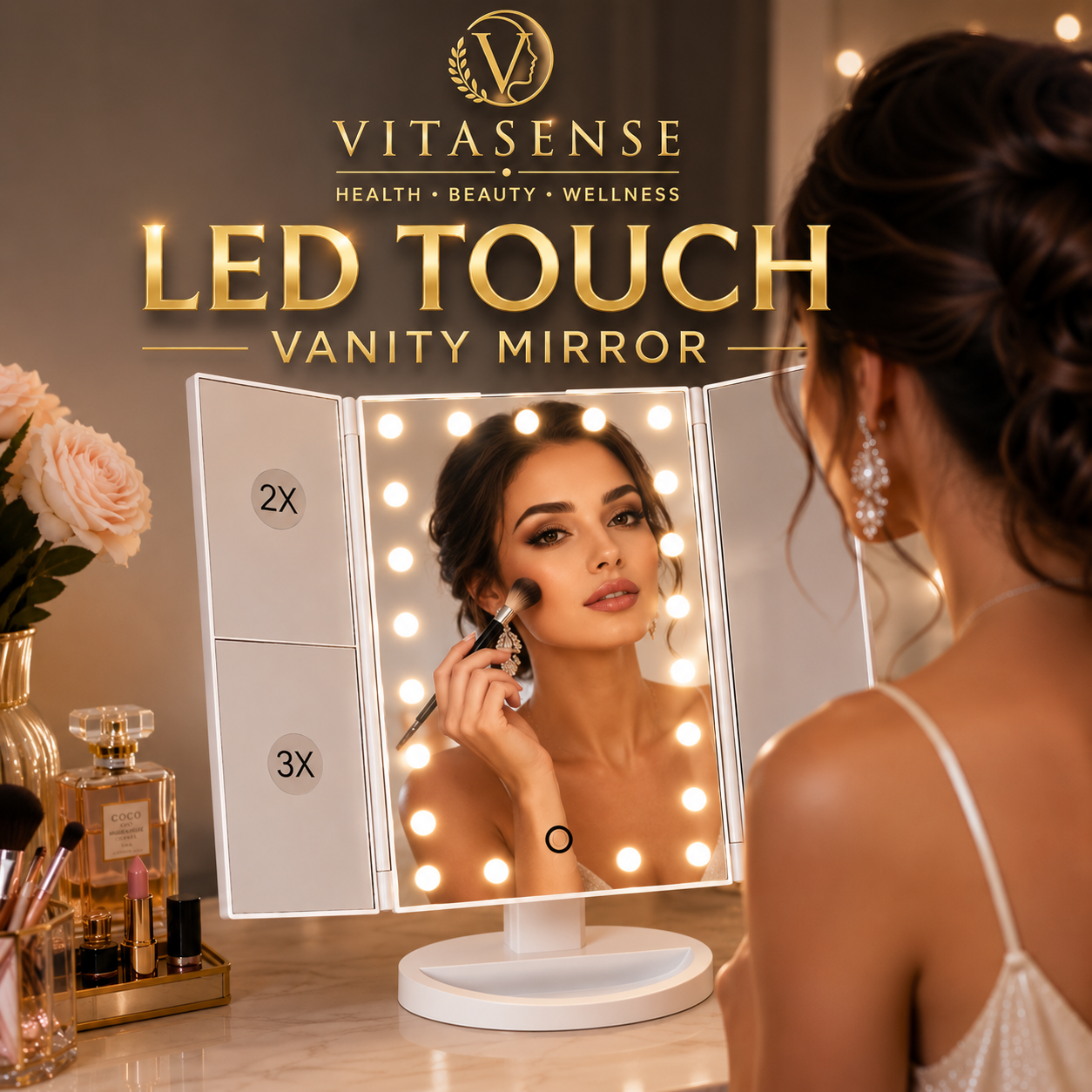 LED Touch Vanity Mirror