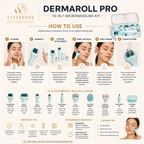 VitaSense DermaRoll Pro 10-in-1 Microneedling Kit
