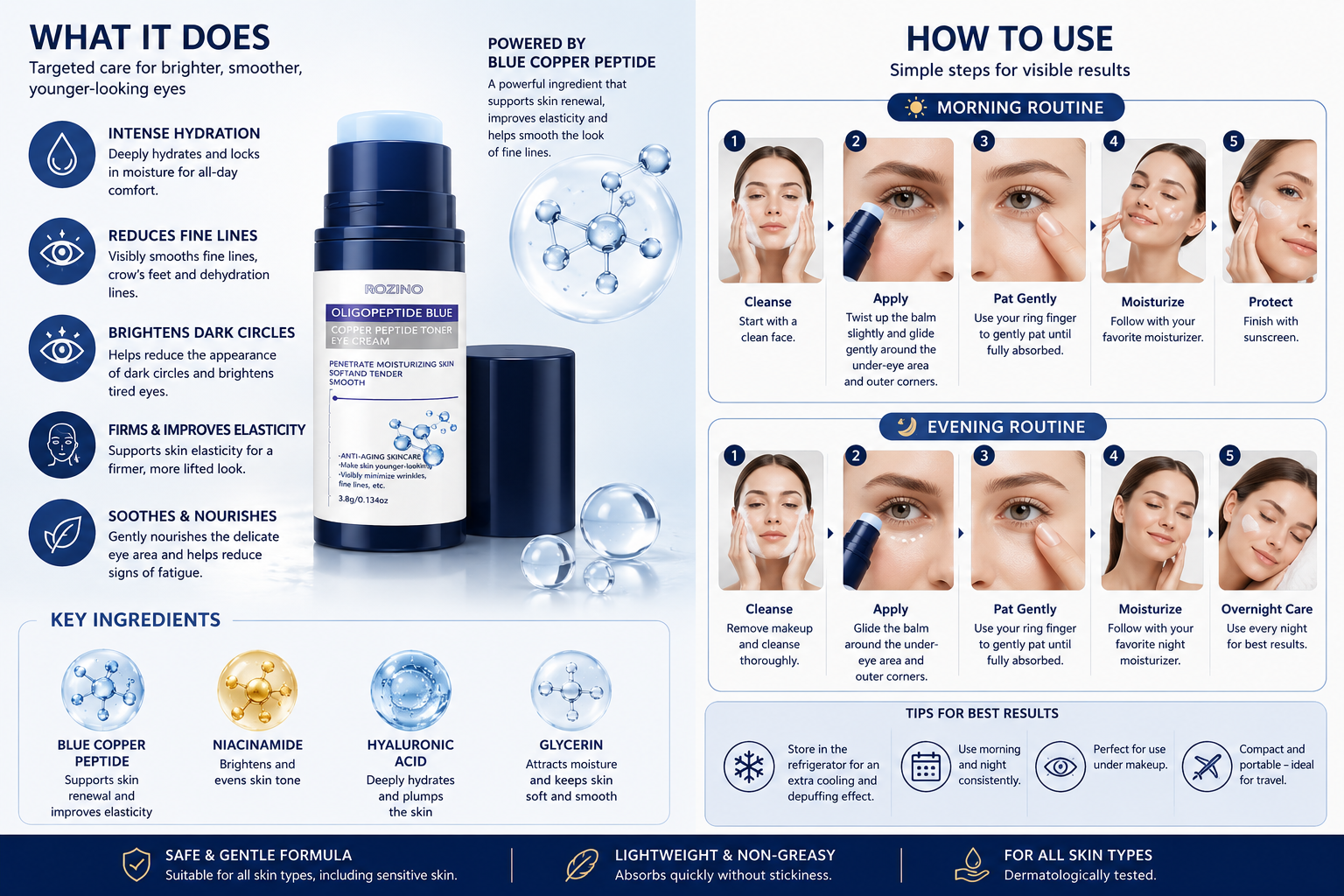 VitaSense BlueLift Peptide Eye Balm