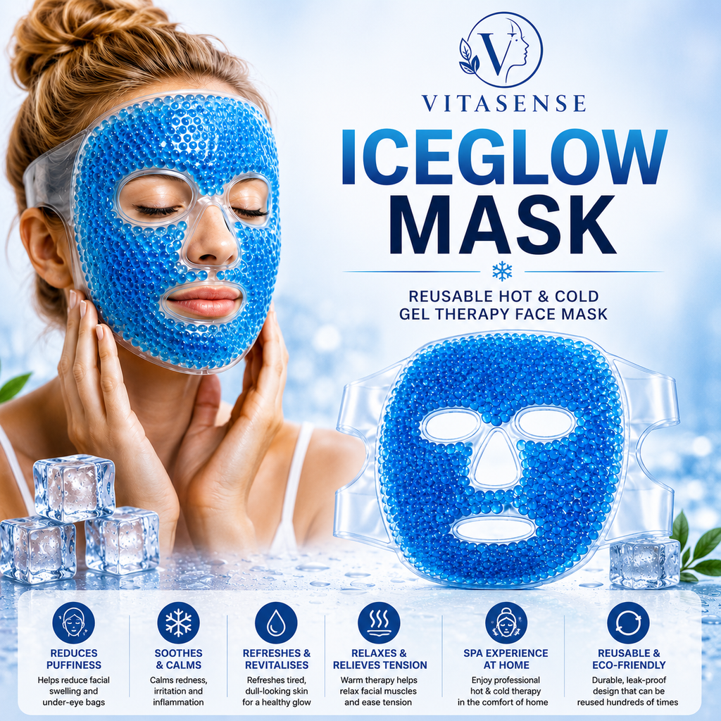 VitaSense IceGlow Mask - Hot and Cold Gel Therapy.