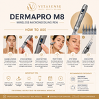 VitaSense DermaPro M8 Wireless Microneedling Pen