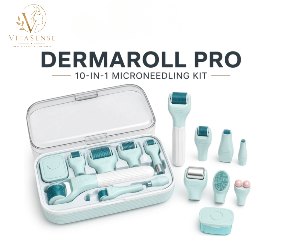 DermaRoll 10-in-1 Microneedling Kit