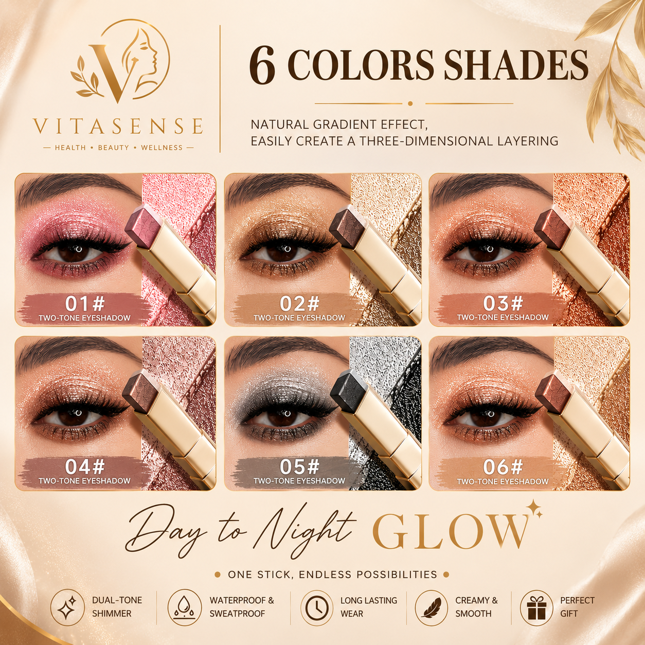 Radiance Duo Shimmer Eyeshadow Stick