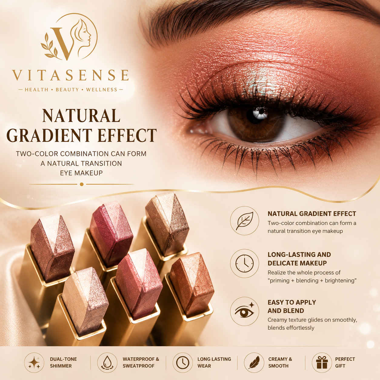Radiance Duo Shimmer Eyeshadow Stick
