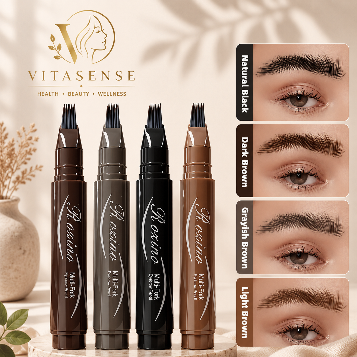 VitaSense Precision Brow Pro Multi-Fork Eyebrow Pen