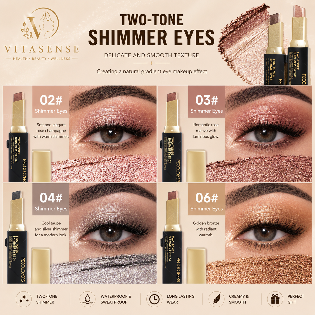 Radiance Duo Shimmer Eyeshadow Stick