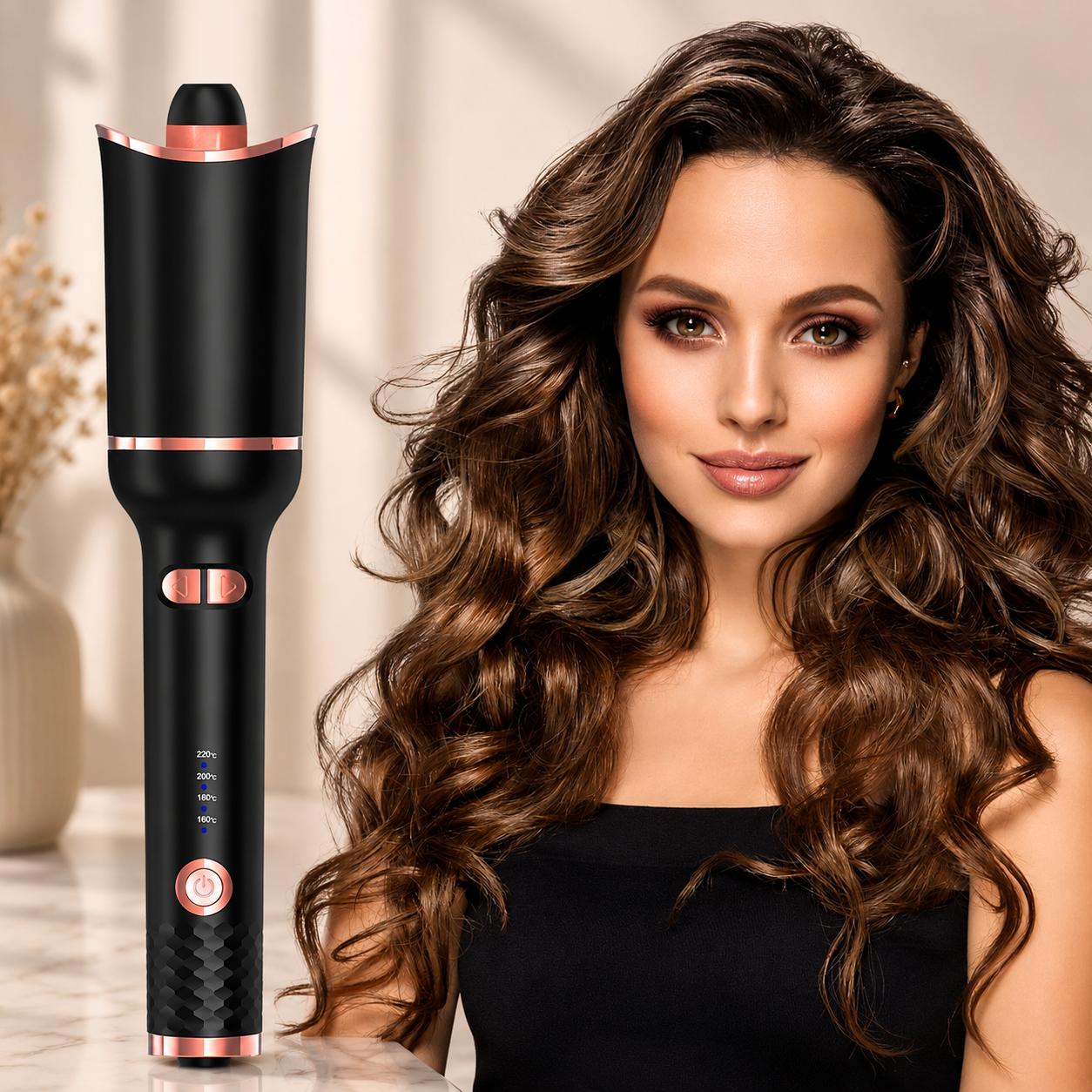 Automatic Rotating Hair Curler