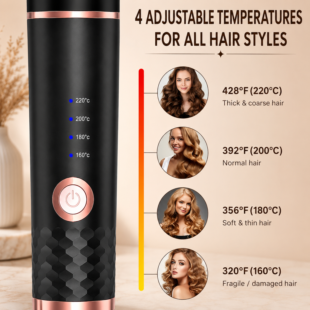 Automatic Rotating Hair Curler
