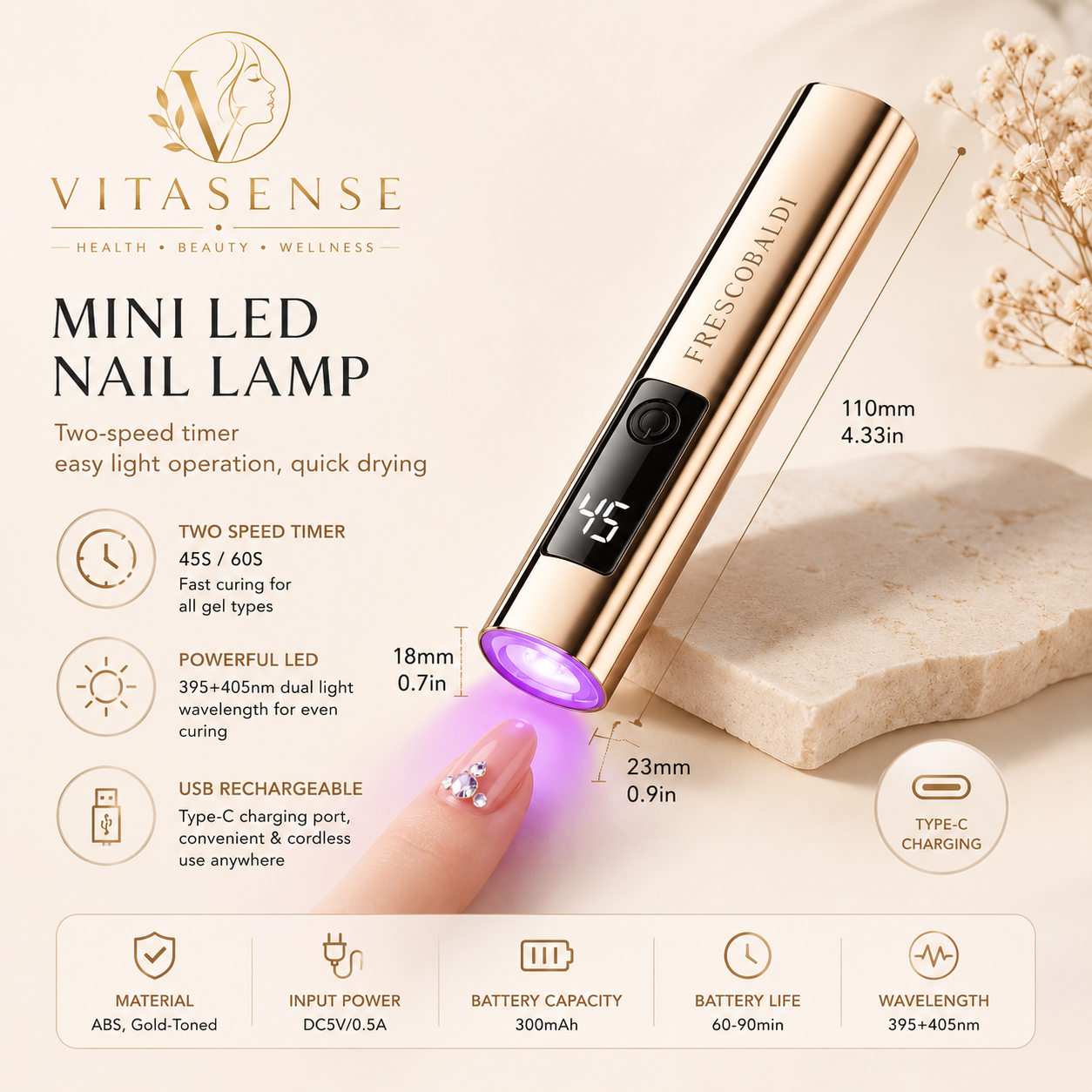 Pro Mini LED Nail Lamp