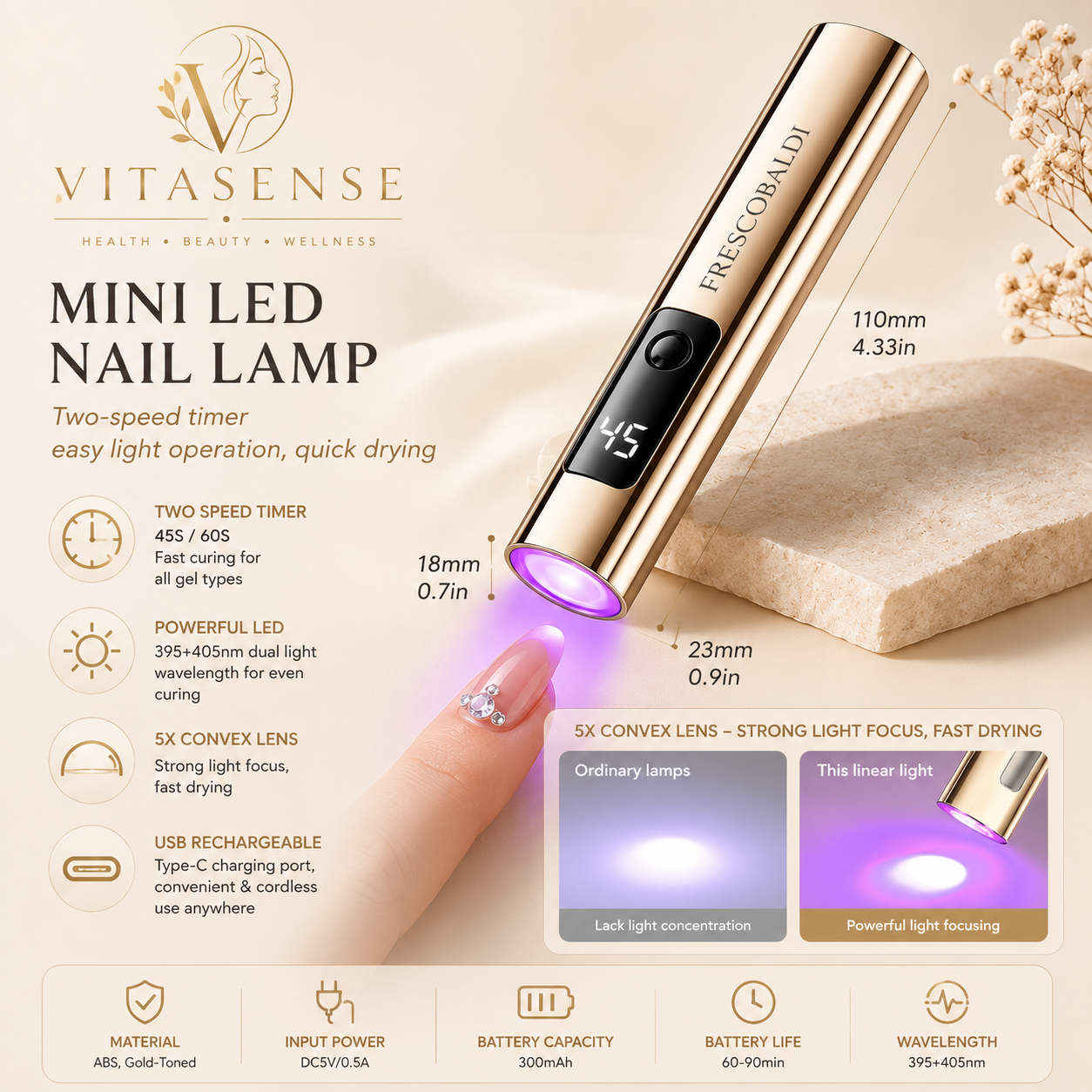 Pro Mini LED Nail Lamp
