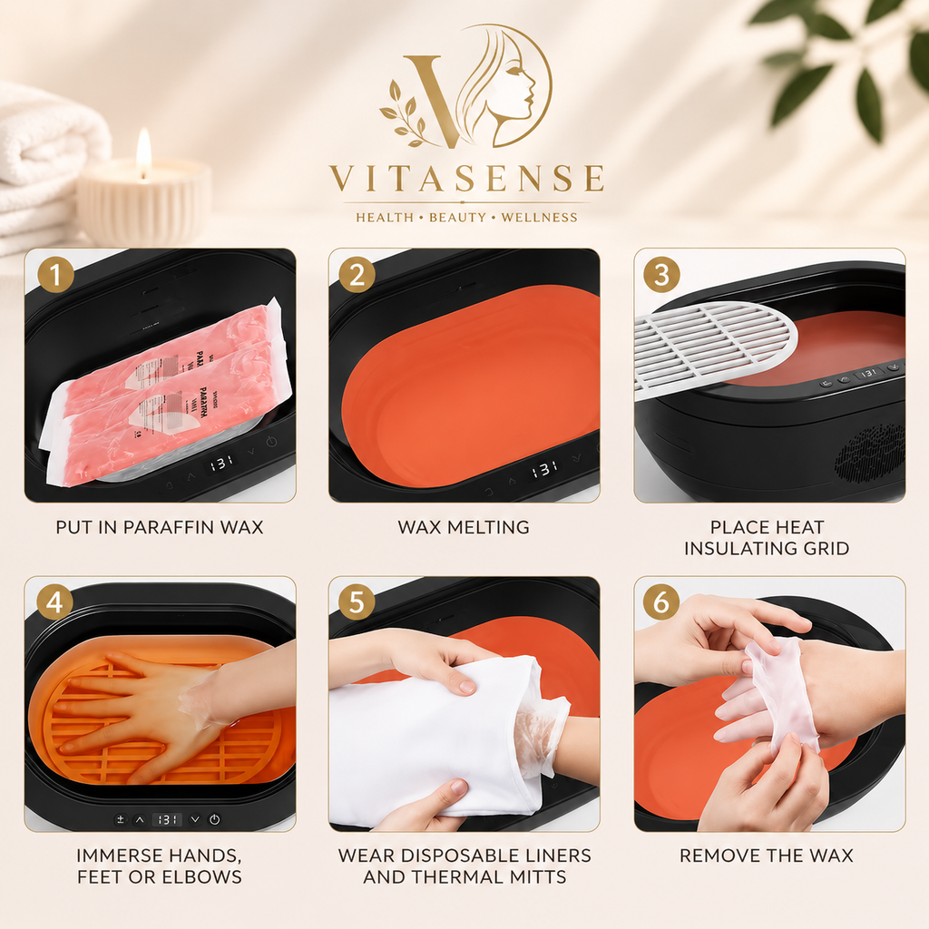 VitaSense Luxe Paraffin Spa Wax Therapy Pack (6 Pack)