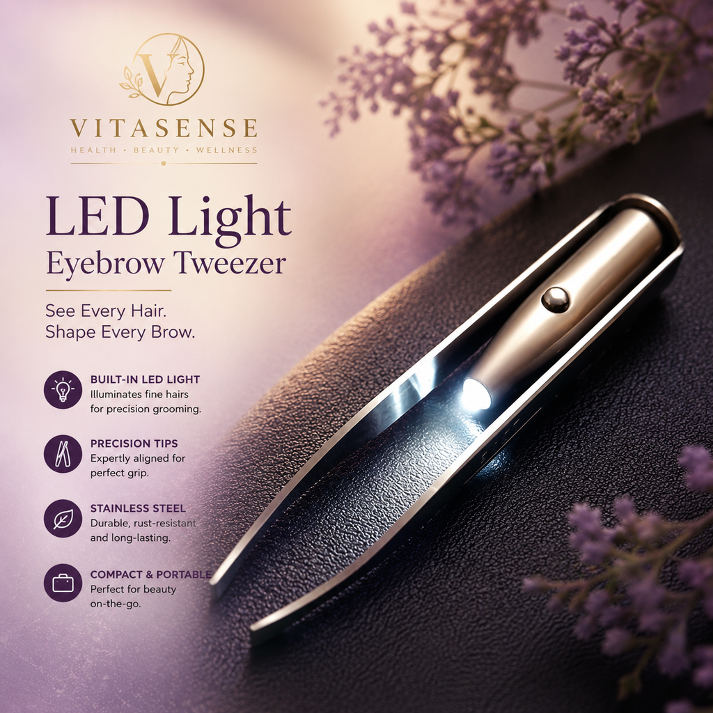 LED Precision Eyebrow Tweezer