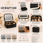 VitaSense LED Beauty Case with Illuminated Mirror